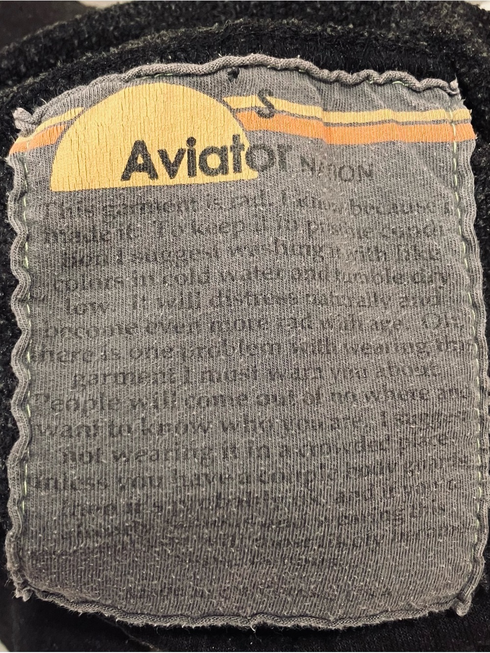 Aviator Nation Ninja Hoodie Charcoal Black Funnel Neck Zip Pocket Size Small - Picture 4 of 9